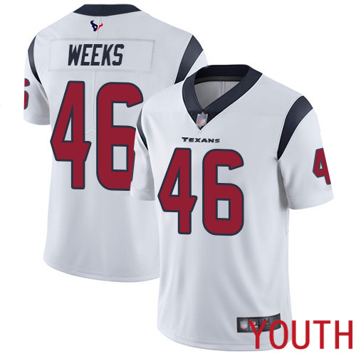 Houston Texans Limited White Youth Jon Weeks Road Jersey NFL Football 46 Vapor Untouchable